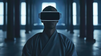 An advanced virtual reality experience that transports users to a celestial temple