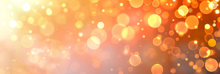 Abstract golden bokeh lights