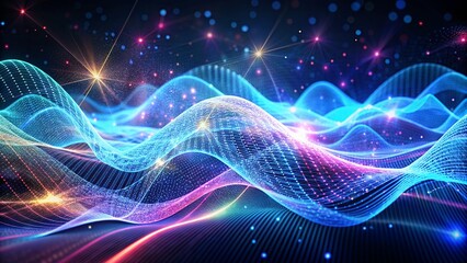 Fototapeta premium Abstract Tech Wave