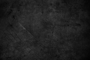 Dark grey textured concrete black wall background