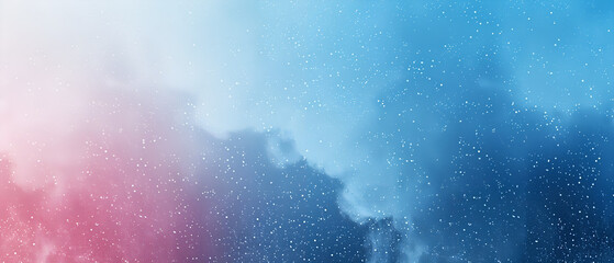 Ethereal Gradient Dreamscape with Floating Snow-like Particles