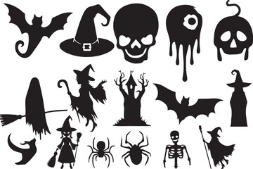 Obraz premium set of halloween icons