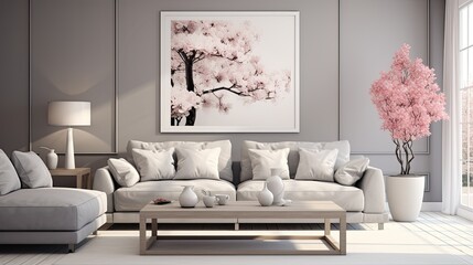 sophisticated pink and gray