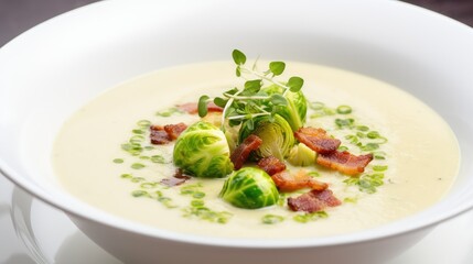 creamy brussels sprouts bacon