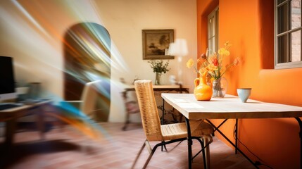 productivity blurred adobe home interior