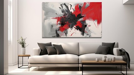 photograph red and grey background