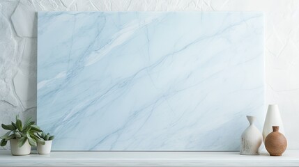 form light blue marble background