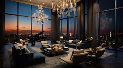 Fototapeta premium living luxury interior home