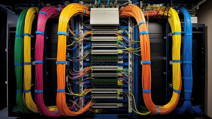 organized cabling installation
