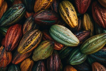 Background. Cacao beans. cocoa. chocolate fruit