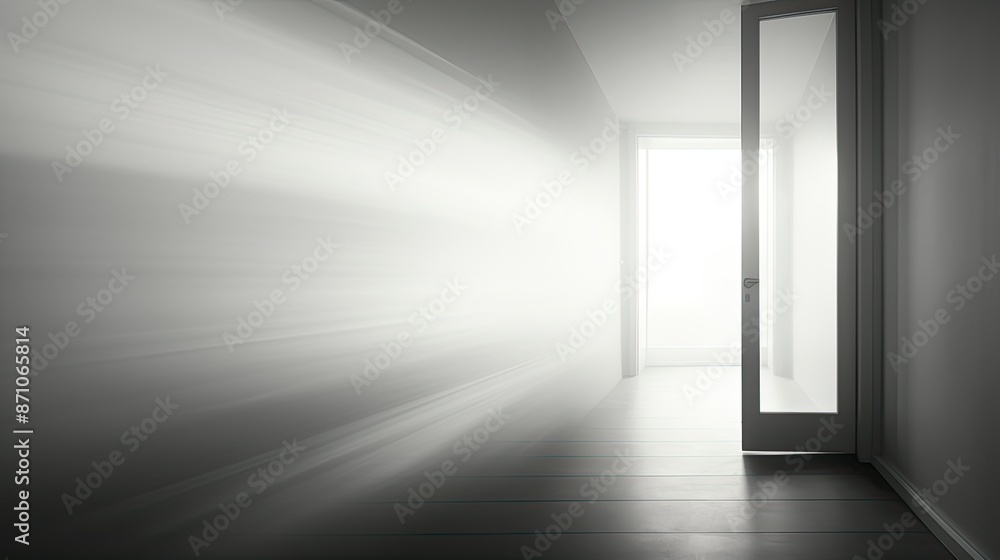 Poster home blurred interior door