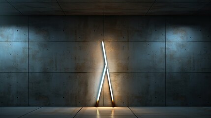 modern arrow with lights