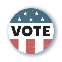 Vote, Election Day Badge. USA Elections Badge Icon