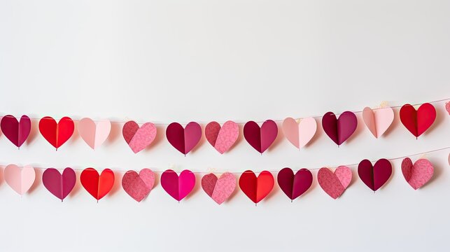 garl red and pink hearts