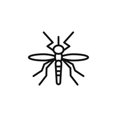 malaria icon outline collection in black