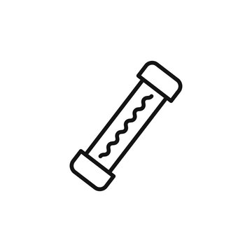 recommend clip art: Electric fuse icon outline collection in black