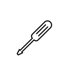 Screwdriver icon outline collection in black