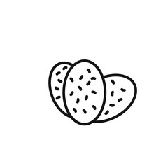 shaobing icon outline collection in black