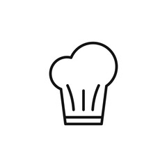 Toque icon outline collection in black