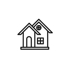 Home icon (2) outline collection in black