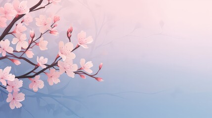 Elegant soft pink sakura background