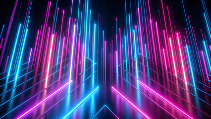 abstract background with neon lights. 