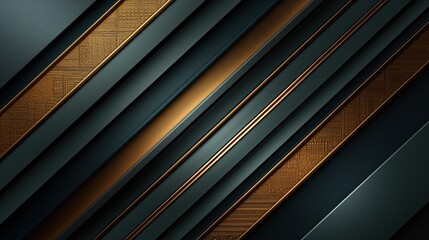 Obraz premium A detailed abstract background featuring intricate patterns in gold and black colors