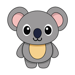 Cartoon koala kawaii vector