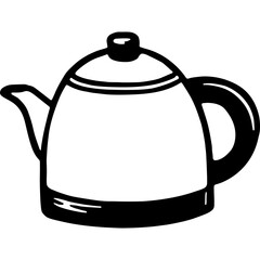 Doodle Teapot Or Kettle 