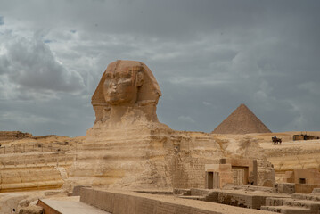 Great Sphinx of Giza in winter