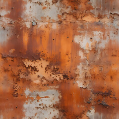 Seamless pattern of grunge rusted metal texture
