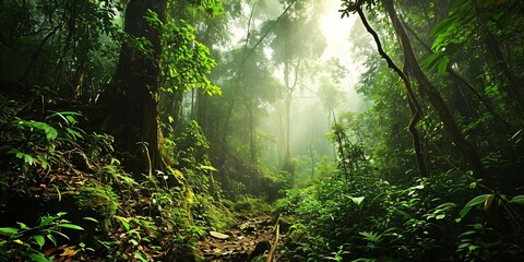 tropical rainforest landscape