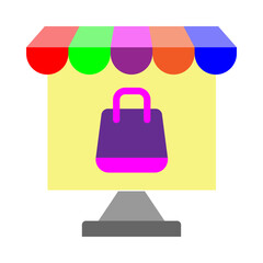  Shop Vector Flat Icon Design