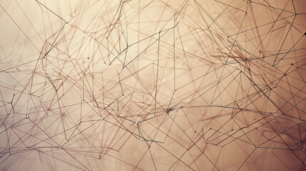 Modern wallpaper featuring delicate lines and nodes depicting networking technology and big data muted colors with a slight shimmer abstract and sophisticated