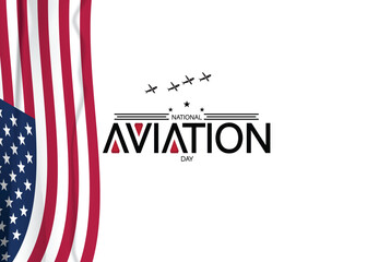 Obraz premium Away Inspiring Design for National Aviation Day