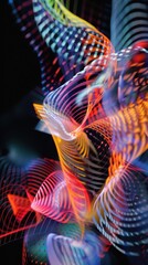 "Vibrant Geometric Symphony: A Kaleidoscope of Colorful Shapes"