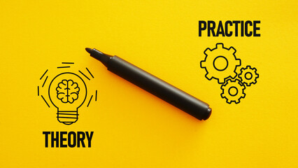 Theory and practice are shown using the text