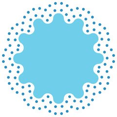Dots star halftone icon. Vector illustration.	