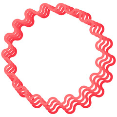 Star line icon 3d. Vector illustration.	