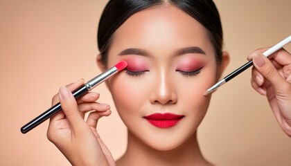 Fototapeta premium beautiful woman make-up
