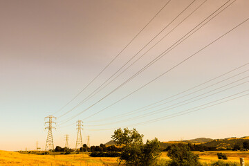 "Powerline on mountain hi-res stock photography and images.
Power lines are built on mountains using transmission towers, which are often made of galvanized steel or aluminum. In mountainous areas, al
