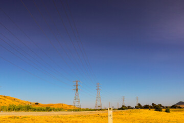 "Powerline on mountain hi-res stock photography and images.
Power lines are built on mountains using transmission towers, which are often made of galvanized steel or aluminum. In mountainous areas, al