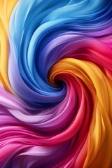 Fototapeta premium Abstract swirl background with rainbow colors