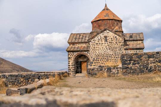 Sevanavank Monastery Against a Dramatic Sky