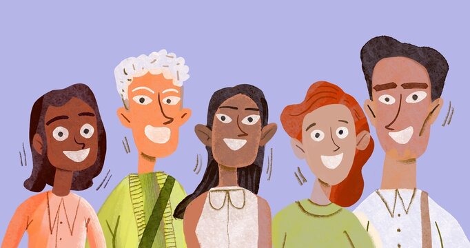 group portrait of young people