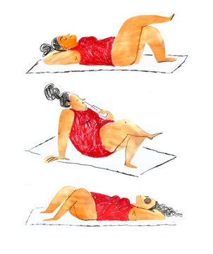 Sunbathing woman