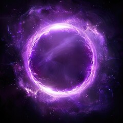 Paranormal Magic. Mystical Solar Flare and Nebula Explosion with Glitter Effect