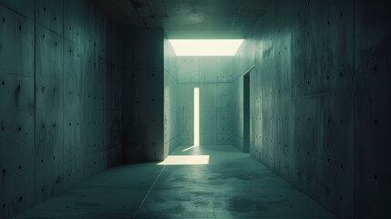 A long dark corridor