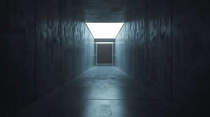 A long dark corridor