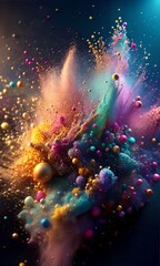 Vibrant Abstract Background Texture Art: Stunning Glitter Sparkling Color for graphic design project backdrops